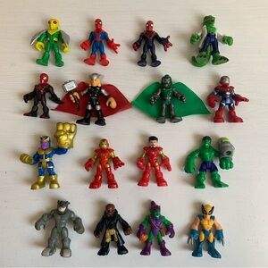 Playskool Marvel Super Hero Adventures Lot of 16 Figures